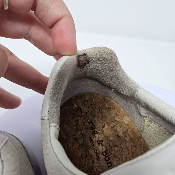 Rag & Bone Revival Low Top Sneaker In Antique Women’s Size 7 Leather Streetwear - Picture 10 of 13